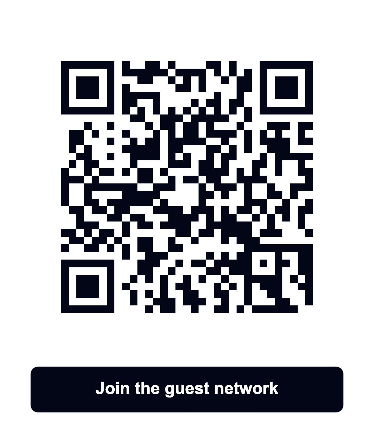 Wi-Fi sample QR code in the Classic Ink preset